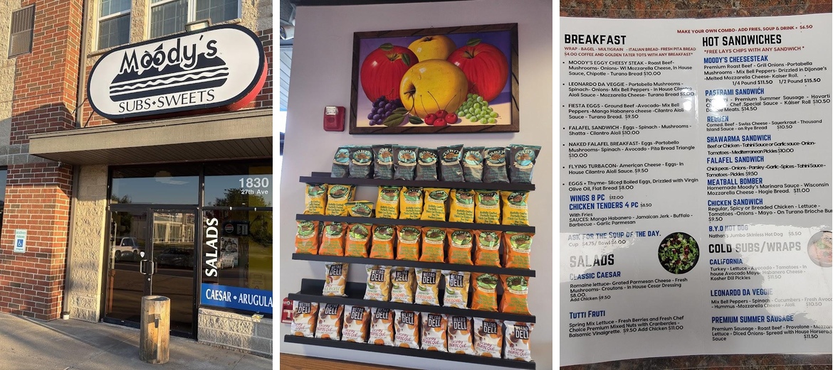 Moodys Subs and Sweets Menu